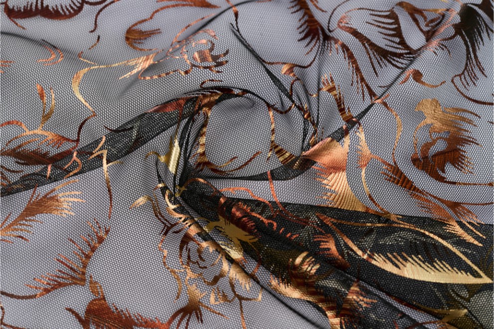 Foil Print on Tulle - 4